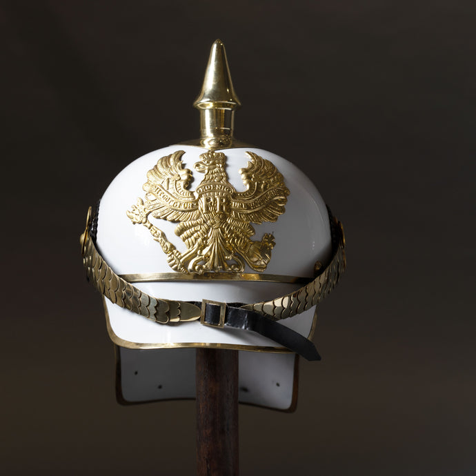 WWII German Picklhaube Imperial Prussian Helmet White