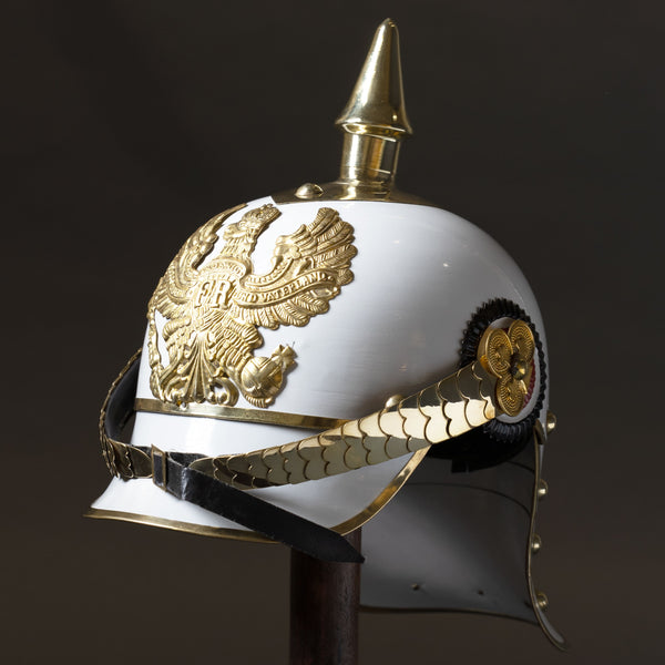 WWII German Picklhaube Imperial Prussian Helmet White